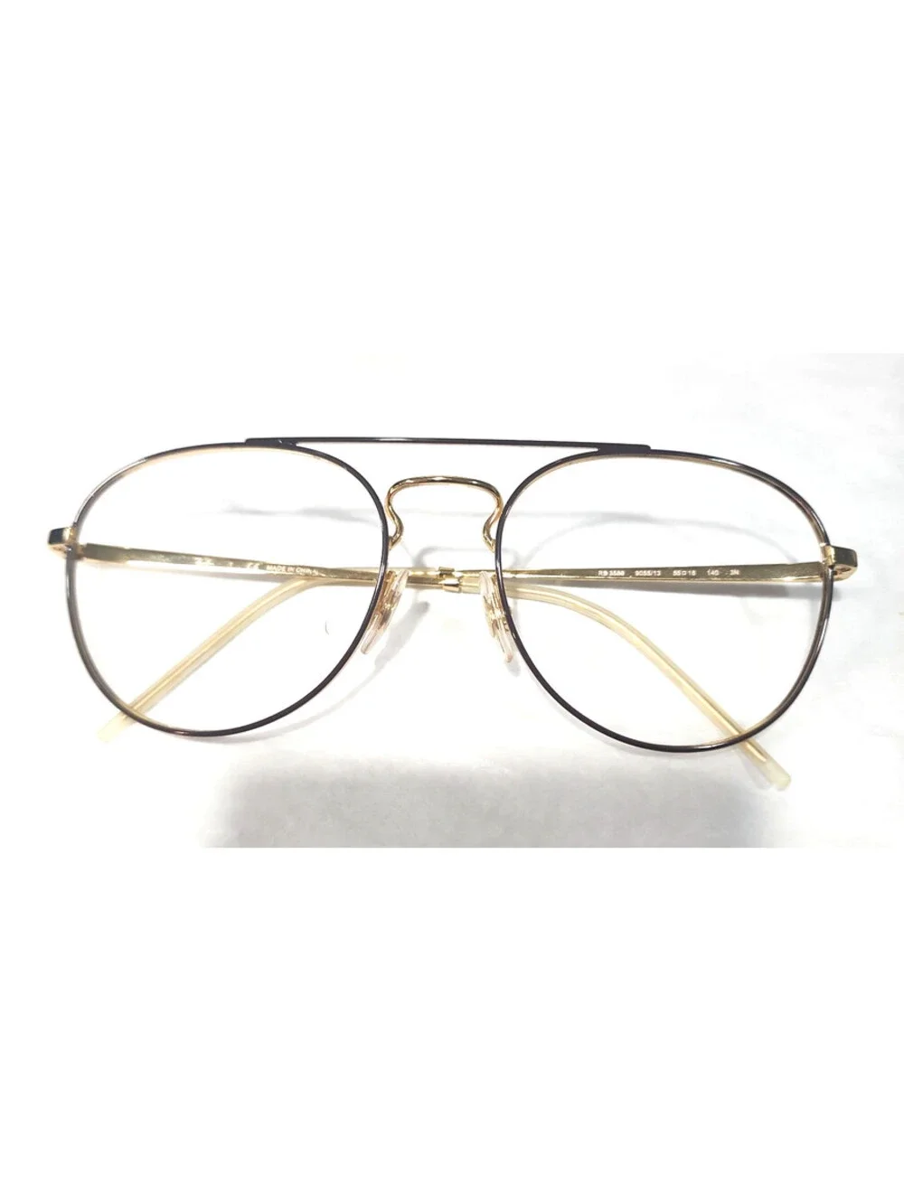 Ray Ban RB3589 9055/13 No Lenses Brown Gold Unisex Sunglasses Frame 55-18 140